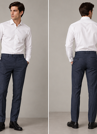Новые брюки брюки мужские calvin klein slim fit, 100% шерсть, размер 46
