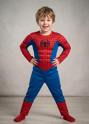 Карнавальный новогодний костюм человек-паук h&amp;m marvel (размер 110/116, 4-6 р