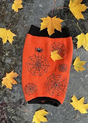 Одяг для домашніх тварин: в'язаний светр для собак «howl-o-ween spider jumper»