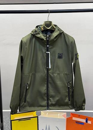 Вітровка хакі stone island jaksiln001