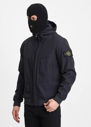 Куртка softshell осень / весна антацит stone island jaksil600