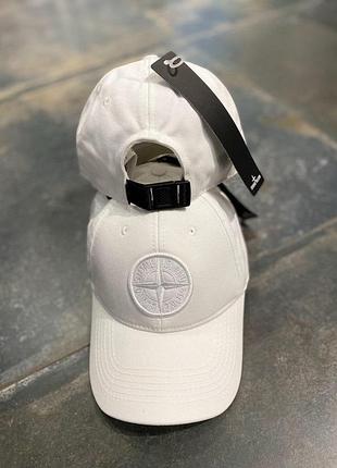 Кепка stone island білий capsi014