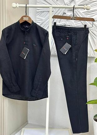 Костюм льон loro piana lux черной kitlpn009