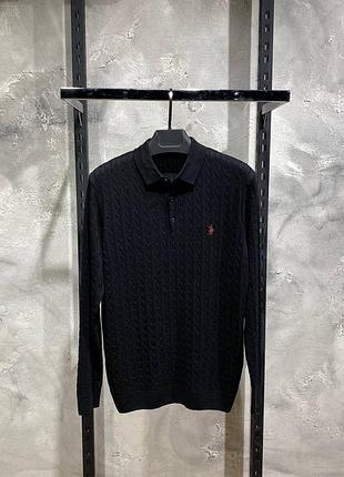 Джемпер поло polo черный swiatprl006