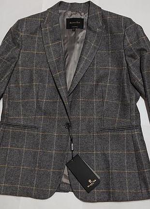 Женский теплый пиджак massimo dutti массимо дутти eur 44 xl-2xl 50-52 шерсть