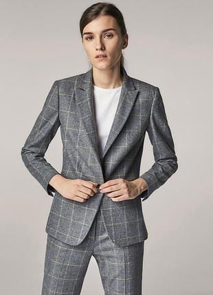 Женский теплый пиджак massimo dutti массимо дутти eur 44 xl-2xl 50-52 шерсть