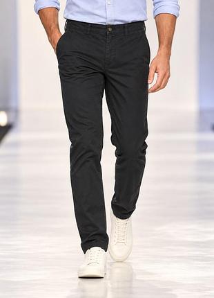 Штани чоловічі tommy hilfiger, чорно- сірі, розмір l (34/30), 100% бавовна