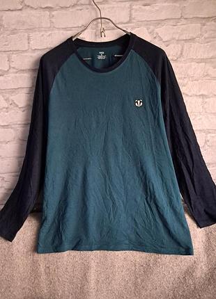 Мужской хлопковый лонгслив-реглан m&amp;s loungewear размер l-xl