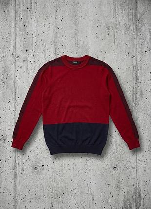 Мужской трикотажный джемпер zen and zen в стиле color-block