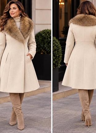 🔥 розкішне брендове пальто miss selfridge з шикарним хутряним коміром