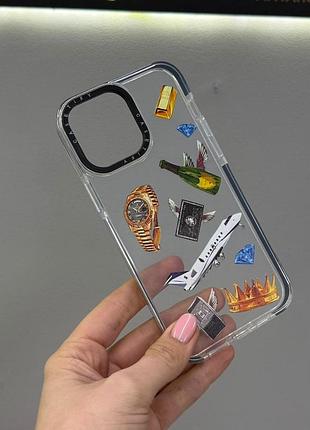 Чехол-накладка на iphone 13 pro max с декоративным принтом, полупрозрачный чехол для iphone 13 pro max с рисунком