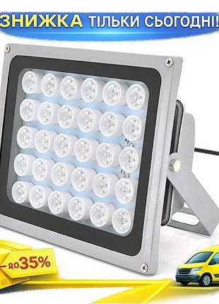 Ku прожектор yoso із universal fit сутінковим датчиком 36w 30led для освітлення дворів та парків вулич uni2l_k