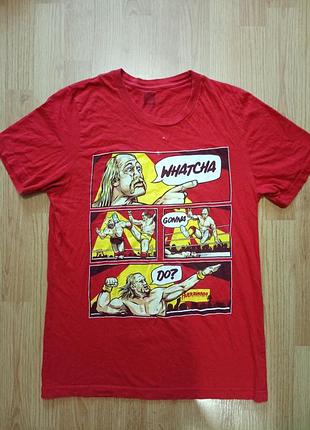 Футболка мерч wwe authentic hulk hogan | wrestling merch