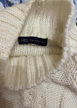 Кофта светр світшот з перлинками m&s з німеччини 5