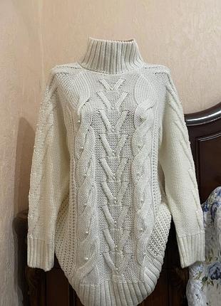 Кофта светр світшот з перлинками m&s з німеччини 2