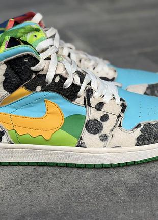 Кроссовки унисекс jordan air jordan 1 custom "chunky dunky" разноцветные