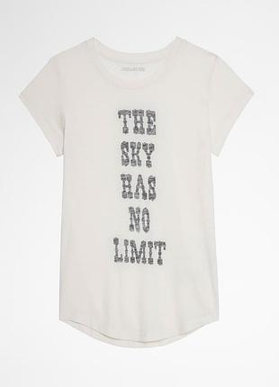 Футболка жіноча zadig&voltaire the sky has no limit біла розмір m