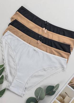 Трусики жіночі nicoletta сліпи в рубчик m, l, xl 2xl