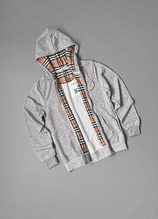 Худі чоловіче burberry сіре демісезонне