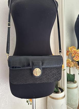 Сумка крос боді dkny ( вінтаж 2000)