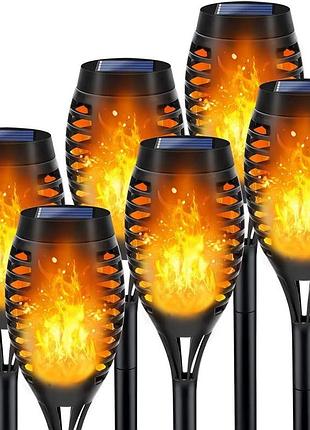 6 шт. уличные светильники 52 см garden lights adlq80798 набор уличных светильников на солнечной батарее
