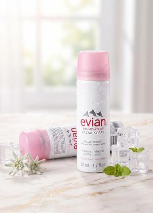 Термальная вода-спрей для лица evian brumisateur 50 мл