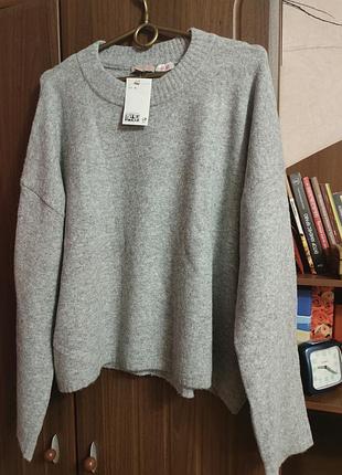 Светр жіночий h&m сірий