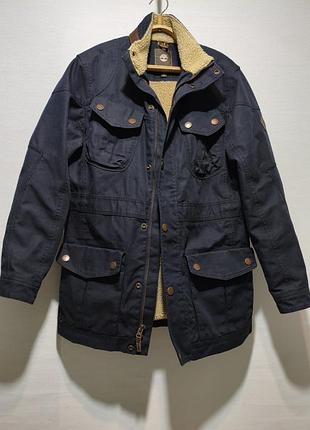 Куртка timeberland earthkeepers полевая куртка со многими карманами m navy blue утеплена искусственной овчиной