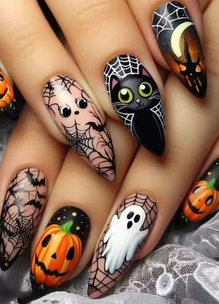 Ексклюзивний набір накладних нігтів «halloween magic»!