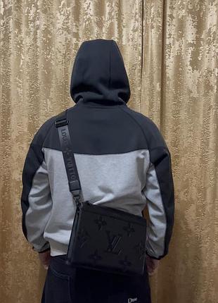 Сумка чоловіча louis vuitton чорна 5