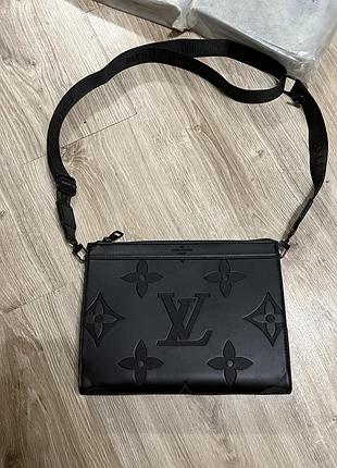 Сумка чоловіча louis vuitton чорна 3
