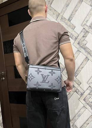 Сумка чоловіча louis vuitton чорна 4