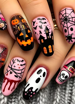 Ексклюзивний набір накладних нігтів «spooky pastel»!