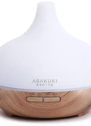 Аромодифузор asakuki 300 мл для ефірних олій, ультразвукової, з led-підсвіткою