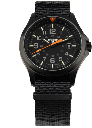 Швейцарський чоловічий годинник traser p67 officer pro ts чорний 111066