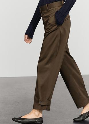 Хлопковые брюки massimo dutti 2