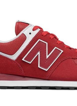 Оригінальні замшеві кросівки new balance 574 43 розміри classic / червоні.