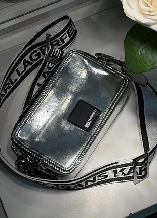 Сумка для жінок karl lagerfeld jeans срібляста