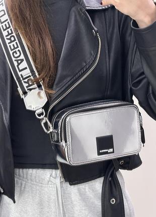 Сумка для жінок karl lagerfeld jeans срібляста