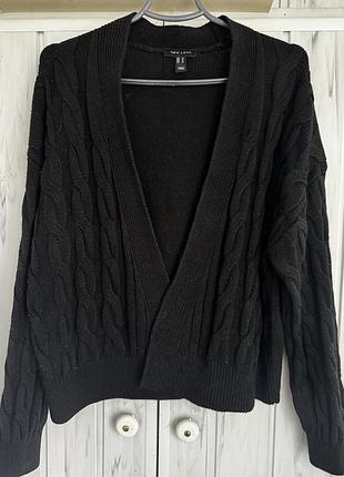 Кардиган жіночий new look чорний в'язаний
