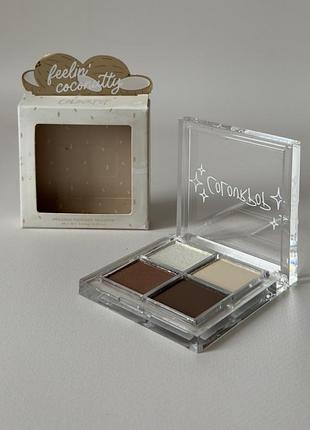 Colourpop - feelin’ coconutty pressed powder palette - палетка пресованих тіней для повік