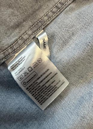 Сорочка для дітей h&m джинсова блакитна 3