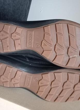 Высокие кожаные сапоги ecco с мембраной gore-tex 4