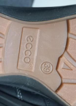 Высокие кожаные сапоги ecco с мембраной gore-tex 5