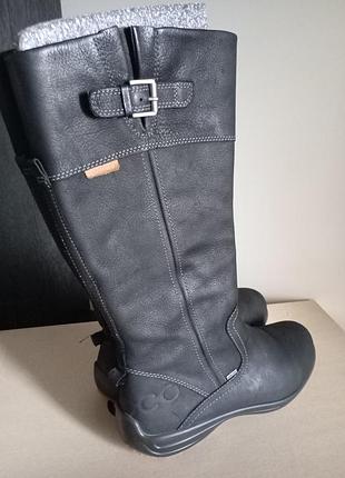 Высокие кожаные сапоги ecco с мембраной gore-tex 3