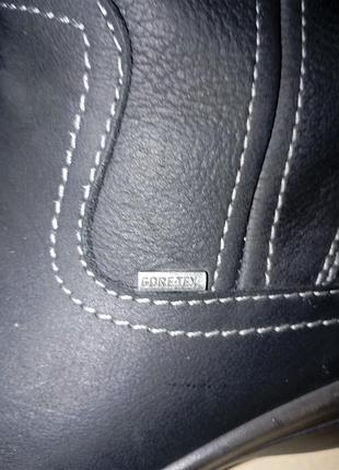 Высокие кожаные сапоги ecco с мембраной gore-tex 7