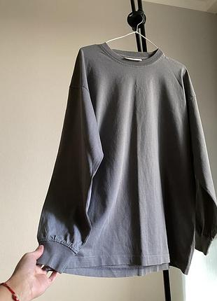Лонгслів  h&m пильний бузковий s