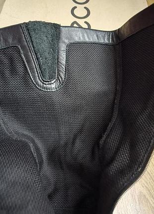 Высокие кожаные сапоги ecco с мембраной gore-tex 8