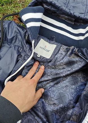 Чоловічий пуховик moncler maya синій 3