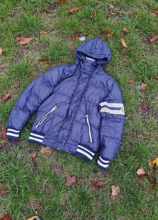 Чоловічий пуховик moncler maya синій